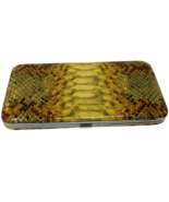 Pier 1 Imports Women&#39;s Snap Clutch Wallet Faux Reptile NWT - $12.34