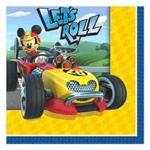 Mickey Roadster Racers Beverage Napkins Dessert Birthday Party Supplies 16 Count - $4.25