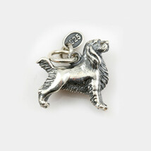 Golden Retriever Dog Charm 3-d Solid Sterling Silver New - $47.52