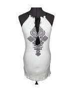 Speechless Embroidered Sleeveless Top Tunic White Boho Sz. S - €18,58 EUR