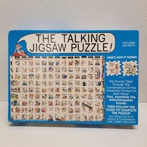 The Talking Jigsaw Puzzle Don Scott Beach Two-Sided 560 Pieces Vintage C... - $44.45