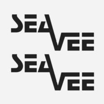OEM Sea Vee Boat Hull Graphic Vinyl Decals New 2PC Set Universal Oracle - $34.64