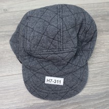 Target Hat Mens Adjustable Snap Back Casual Charcoal Gray Quilted Lined - $18.69