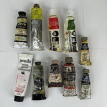 Mixed Lot Of 10 Oil Color Tubes Bob Ross Shiva Permalba Van Gogh Rembran... - $48.50