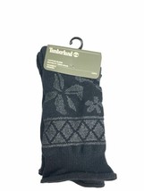 Timberland Black Cotton Blend Novelty Crew 1 Pair Women’s Socks A1EDA-001 - $8.22