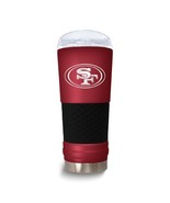 NFL San Francisco 49ers 24 Oz. Stainless Steel Silicone Grip Tumbler wit... - $65.35 CAD