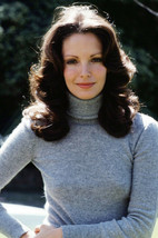 Jaclyn Smith Charlie&#39;s Angels 24X36 Poster Beautiful Portrait Grey Polo Neck - £22.81 GBP
