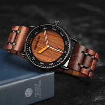 Man&#39;s Watches Wooden Quartz Watch Casual Wristwatch Men Unique Men&#39;s Gif... - €56,83 EUR