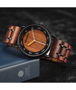 Man's Watches Wooden Quartz Watch Casual Wristwatch Men Unique Men's Gif... - $65.99