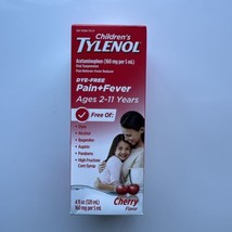 Children&#39;s Liquid Tylenol Dye free  Cherry Flavor 1 Pack EXP08/25 - £8.34 GBP