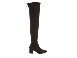 New Stuart Weitzman Genna 60 Black Stretch Suede Boots Size 5 Medium - £270.99 GBP