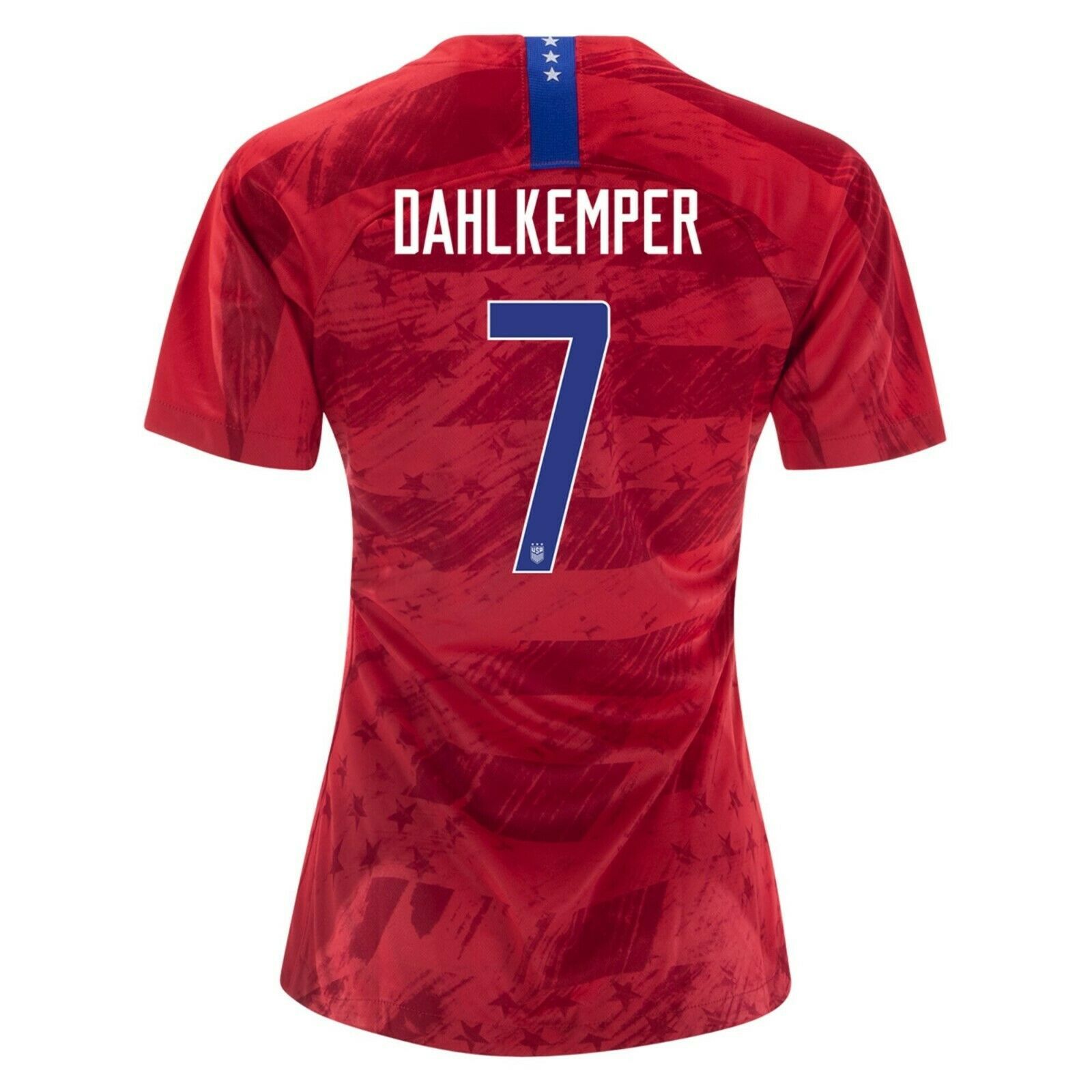 NIKE ABBY DAHLKEMPER 7 USA 2019 WORLD CUP 3 STAR WOMEN'S RED WOMENS JERSEY PATCH - $69.99