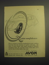 1948 Avon Tyres Ad - Quiet confidence - $18.49