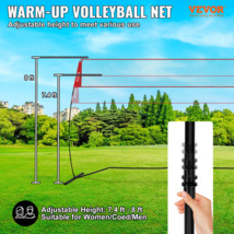 Freestanding Volleyball Training Net Adjustable Height, Portable w/ Carr... - £72.58 GBP