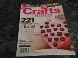 Crafts N Things Magazine February 2010 paper art jewelry - £2.38 GBP