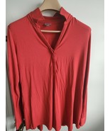 J.jill Women&#39;s Large Long Sleeve Lightweight Rayon Stretch V neck/Top Po... - $19.00
