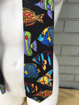 Mens Giraffe Tropical Fish Aquarium Angelfish Necktie Tie  - $9.15