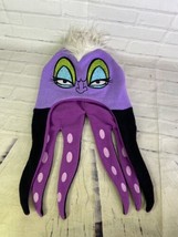 Disney The Little Mermaid Ursula Knit Adult Beanie Hat Cap Purple Black ... - £40.71 GBP