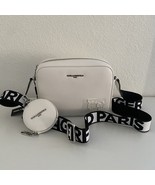 KARL LAGERFIELD Winter White Maybelle Crossbody Purse Bag &amp; Coin Case NE... - $145.00