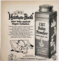 1956 Castoria Baby Powder Olive Oil Advertisement ZBT Infant Product DWPP23 - $379.94 MXN