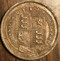 1887 Uk Gb Great Britain Silver Sixpence Coin - £20.17 GBP