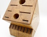 Cutco Heavy Honey Oak Countertop Wooden 10 Slot Block USA Cutco Homemake... - £24.35 GBP
