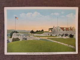 Vtg Postcard Museum Building, Fort Ticonderoga, New York, NY, Lake George,... - £3.17 GBP