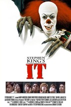 1990 Stephen King IT Movie Poster Print Pennywise Dancing Clown Derry Maine  - £6.03 GBP