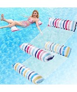 Pool Floats, 2 Pack Inflatable Pool Floats, Multi-Purpose 4-in-1 (Pink,B... - £17.37 GBP