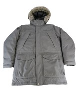 Eddie Bauer Weatheredge Down Parka Grey Hooded Faux Fur Mens XL Tall - $1,693.32 MXN