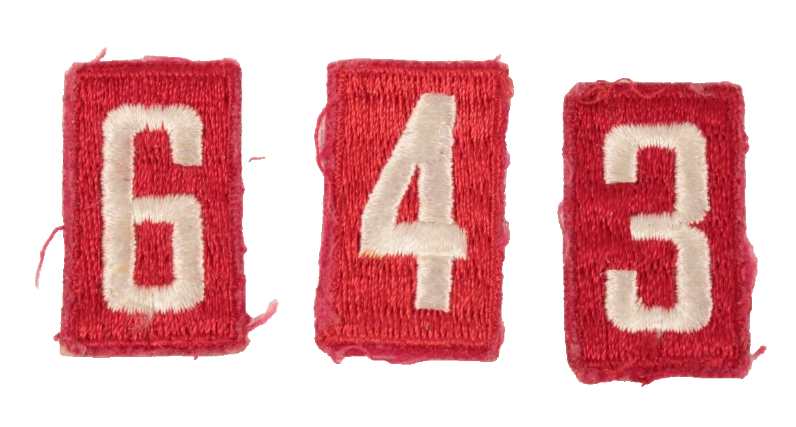 Boy Scouts of America BSA Red White Patch Troop Numbers Lot of 3 - $3.99