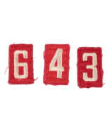 Boy Scouts of America BSA Red White Patch Troop Numbers Lot of 3 - €3,44 EUR