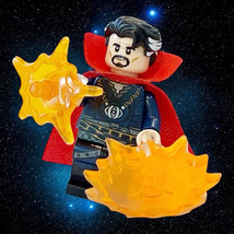 LEGO MARVEL Minifig SH509 Dr Strange w Capes From 76108 Excellent Condition - $19.79