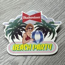 1980’s Budweiser Beach Party Spring Break Summer Pin Vintage Advertising JD - $12.38