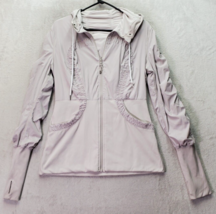 Lululemon Jacket Womens Size 12 Multi Dance Studio Ruched Drawstring Full Zipper - £43.78 GBP
