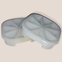 TUPPERWARE Set of 2 Stackable &quot;Triangle Wedge&quot; Ice Cube Trays #1468  New - £18.05 GBP
