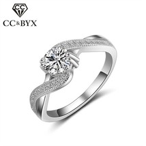 CC Classic Rings For Women Wedding S925 Silver Ring Luxury Jewelry High Quality  - £7.70 GBP