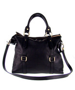 STUDIOMODA Italian Made Natural Black Leather Large Designer Carryall To... - $5,069.03 MXN