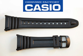 Genuine Casio Watch Band Strap Black Rubber ILLUMINATOR W-96H-1BV W-96-2AVH - $18.95