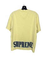 SUPREME Contrast Appliqué S/S Top Tee T-Shirt Pale Yellow FW22 Size smal... - $87.96 CAD