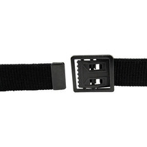 Genuine Army Belt Black Cotton With Open Face Buckle And Tip Male - £31.37 GBP
