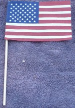 Nice Mini American Flag on Stick - Hand Held Size - GREAT PATRIOTIC DECO... - $4.94