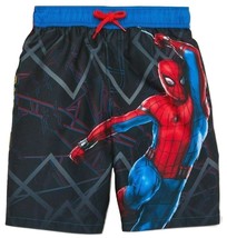SPIDER-MAN Marvel Avenger UPF50+ Swim Trunks Bathing Suit Boys Size 5-6 Or 7 - £12.73 GBP