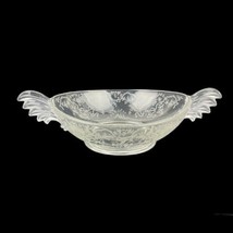 Fostoria Baroque Chintz Etched Elegant Glass Handled Bowl Vintage As Is U57 - $18.70