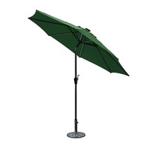 Jeco OF-UB107 9 ft. Aluminum Umbrella with Crank &amp; Solar Guide Tubes - Brown Pol - £106.67 GBP