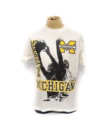 Vintage Michigan Wolverines Basketball Graphic T-Shirt Status Impact Tag XL - £15.55 GBP