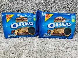 Oreo Java Chip Flavor Chocolate Sandwich Cookies Chips Family Size Lot Of 2 - $28.42