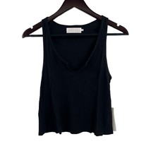 Anthropologie LACAUSA Roxy Tank Black Medium New - £20.81 GBP