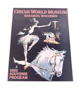 ✅ Circus World Magazine Program Brochure 1993 Baraboo Wisconsin Vintage - £6.24 GBP