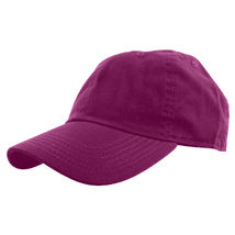 Mulberry Baseball Cap Plain Polo Style Washed Adjustable 100% Cotton - £12.58 GBP